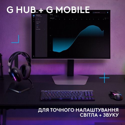 Купити Навушники Logitech G522 Lightspeed Wireless (981-001544) Black - ціна в Києві, Львові, Вінниці, Хмельницькому, Франківську, Україні | інтернет-магазин TELEMART.UA фото