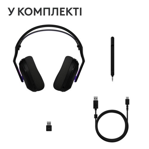 Купити Навушники Logitech G522 Lightspeed Wireless (981-001544) Black - ціна в Києві, Львові, Вінниці, Хмельницькому, Франківську, Україні | інтернет-магазин TELEMART.UA фото