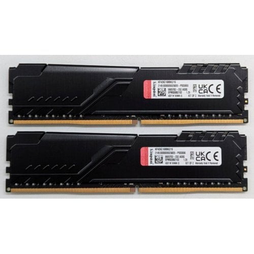 Купить Озу Kingston DDR4 16GB (2x8GB) 2666Mhz FURY Beast Black (KF426C16BBK2/16) (Восстановлено продавцом, 760141) с проверкой совместимости: обзор, характеристики, цена в Киеве, Днепре, Одессе, Харькове, Украине | интернет-магазин TELEMART.UA фото