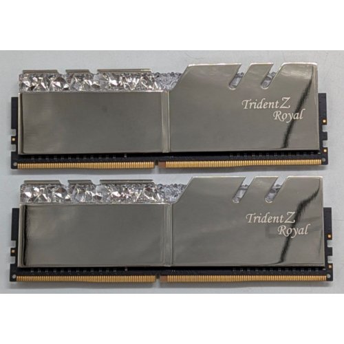 Озп G.Skill DDR4 16GB (2x8GB) 3000Mhz Trident Z Royal (F4-3000C16D-16GTRS) (Відновлено продавцем, 760206) купити з перевіркою сумісності: огляд, характеристики, ціна у Києві, Львові, Вінниці, Хмельницькому, Івано-Франківську, Україні | інтернет-магазин TELEMART.UA фото