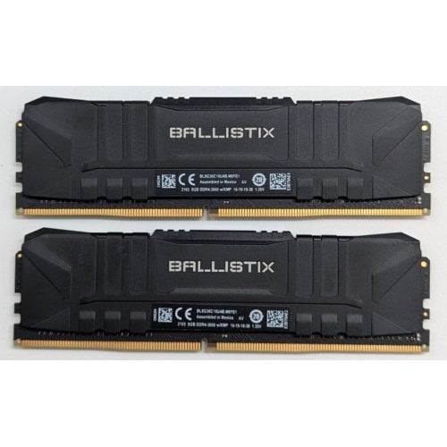 Купить Озу Crucial DDR4 16GB (2x8GB) 3600Mhz Ballistix Black (BL2K8G36C16U4B) (Восстановлено продавцом, 760496) с проверкой совместимости: обзор, характеристики, цена в Киеве, Днепре, Одессе, Харькове, Украине | интернет-магазин TELEMART.UA фото