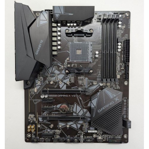 Материнська плата Gigabyte B550 GAMING X V2 (sAM4, AMD B550) (Відновлено продавцем, 760686) купити з перевіркою сумісності: огляд, характеристики, ціна у Києві, Львові, Вінниці, Хмельницькому, Івано-Франківську, Україні | інтернет-магазин TELEMART.UA фото