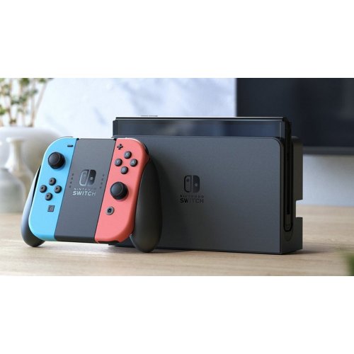 Купить Игровая консоль Nintendo Switch OLED (45496883409) Neon Blue/Neon Red - цена в Харькове, Киеве, Днепре, Одессе
в интернет-магазине Telemart фото