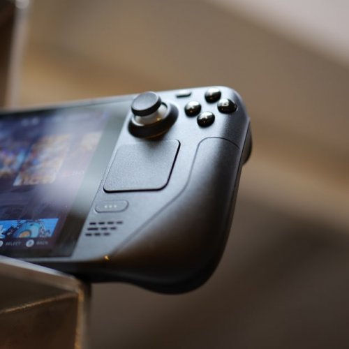 Купить Портативная игровая приставка Valve Steam Deck OLED 512GB (1020_512) Black - цена в Харькове, Киеве, Днепре, Одессе
в интернет-магазине Telemart фото