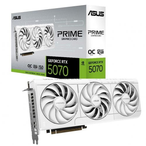 Photo Video Graphic Card Asus PRIME GeForce RTX 5070 White OC 12288MB (PRIME-RTX5070-O12G-WHITE)