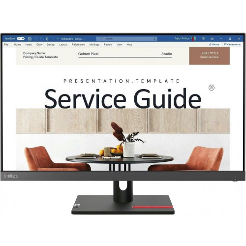 Купить Монитор Lenovo 23.8" ThinkVision S24i-30 (63DEKAR3EU) Raven Black - цена в Харькове, Киеве, Днепре, Одессе
в интернет-магазине Telemart фото