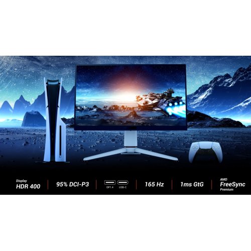 Купити Монітор BenQ 27" EX271U (9H.LN2LB.TBE) White - ціна в Києві, Львові, Вінниці, Хмельницькому, Франківську, Україні | інтернет-магазин TELEMART.UA фото