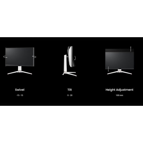Купити Монітор BenQ 27" EX271U (9H.LN2LB.TBE) White - ціна в Києві, Львові, Вінниці, Хмельницькому, Франківську, Україні | інтернет-магазин TELEMART.UA фото