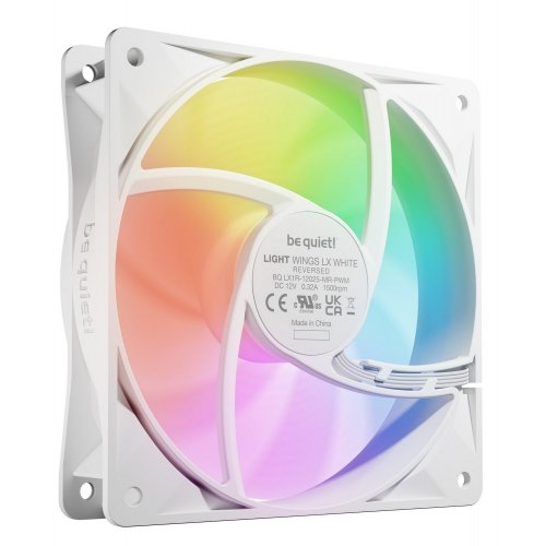 Купить Кулер для корпуса Be Quiet! Light Wings LX 120mm PWM Reverse (BL133) White с проверкой совместимости: обзор, характеристики, цена в Киеве, Днепре, Одессе, Харькове, Украине | интернет-магазин TELEMART.UA фото
