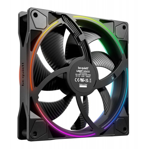 Купить Кулер для корпуса Be Quiet! Light Wings LX 140mm PWM Reverse (BL134) Black с проверкой совместимости: обзор, характеристики, цена в Киеве, Днепре, Одессе, Харькове, Украине | интернет-магазин TELEMART.UA фото