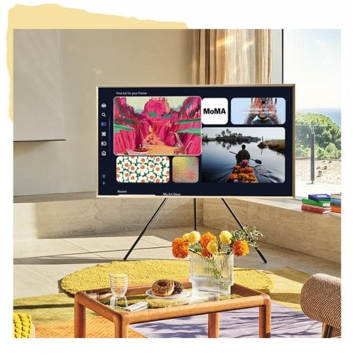 Купити Телевізор Samsung 50" The Frame 4K Vision AI LS03F (QE50LS03FAUXUA) Black - ціна в Києві, Львові, Вінниці, Хмельницькому, Франківську, Україні | інтернет-магазин TELEMART.UA фото