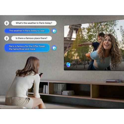 Купить Телевизор Samsung 75" QLED Q7F5 4K Vision AI (QE75Q7F5AUXUA) Black - цена в Харькове, Киеве, Днепре, Одессе
в интернет-магазине Telemart фото