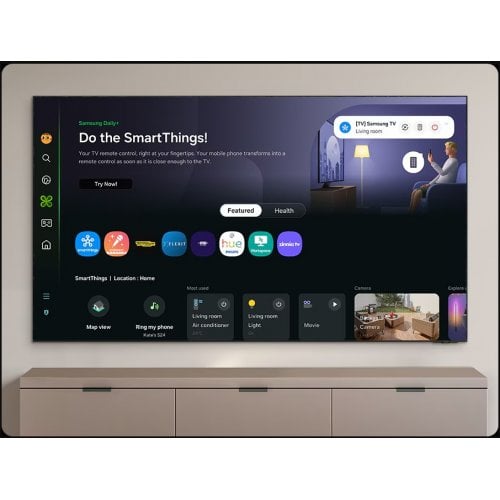 Купить Телевизор Samsung 75" QLED Q7F5 4K Vision AI (QE75Q7F5AUXUA) Black - цена в Харькове, Киеве, Днепре, Одессе
в интернет-магазине Telemart фото