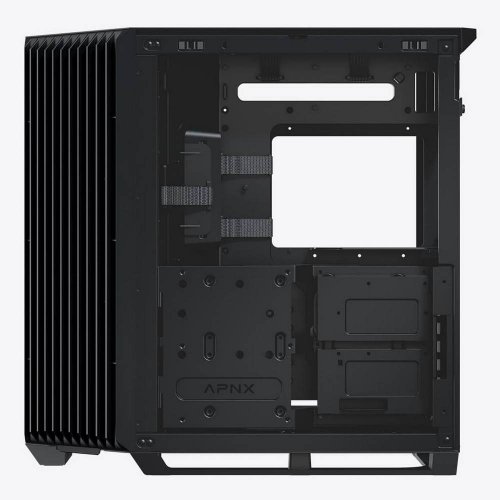 Купить Корпус APNX V1 Tempered Glass без БП (V1-BK-V1) Black с проверкой совместимости: обзор, характеристики, цена в Киеве, Днепре, Одессе, Харькове, Украине | интернет-магазин TELEMART.UA фото