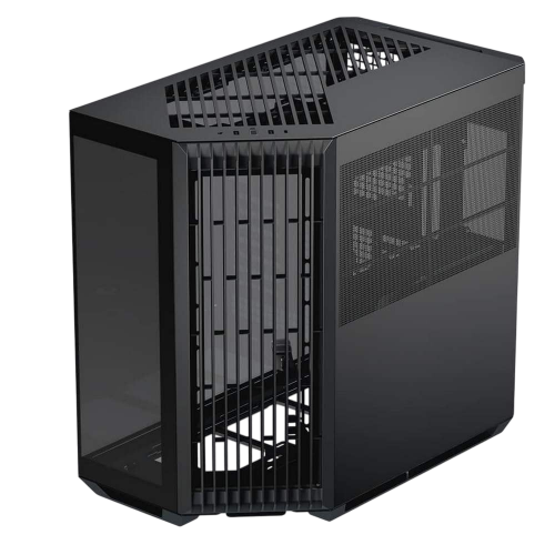 Корпус APNX V1 Tempered Glass без БЖ (APCM-VI01003.11) Black купити з перевіркою сумісності: огляд, характеристики, ціна у Києві, Львові, Вінниці, Хмельницькому, Івано-Франківську, Україні | інтернет-магазин TELEMART.UA фото