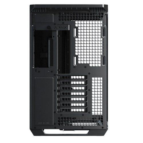 Корпус APNX V1 Tempered Glass без БЖ (APCM-VI01003.11) Black купити з перевіркою сумісності: огляд, характеристики, ціна у Києві, Львові, Вінниці, Хмельницькому, Івано-Франківську, Україні | інтернет-магазин TELEMART.UA фото