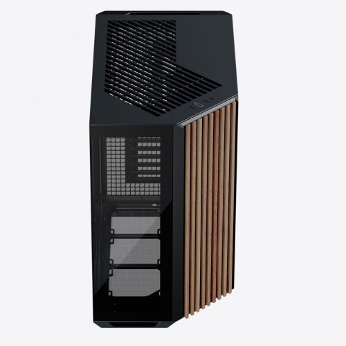 Купить Корпус APNX V1 Tempered Glass без БП (V1-W-BK-V1) Black/Wood с проверкой совместимости: обзор, характеристики, цена в Киеве, Днепре, Одессе, Харькове, Украине | интернет-магазин TELEMART.UA фото
