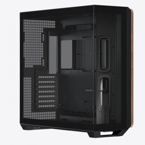 Купить Корпус APNX V1 Tempered Glass без БП (V1-W-BK-V1) Black/Wood с проверкой совместимости: обзор, характеристики, цена в Киеве, Днепре, Одессе, Харькове, Украине | интернет-магазин TELEMART.UA фото