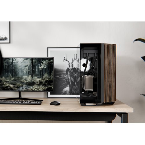 Купить Корпус APNX V1 Tempered Glass без БП (V1-W-BK-V1) Black/Wood с проверкой совместимости: обзор, характеристики, цена в Киеве, Днепре, Одессе, Харькове, Украине | интернет-магазин TELEMART.UA фото