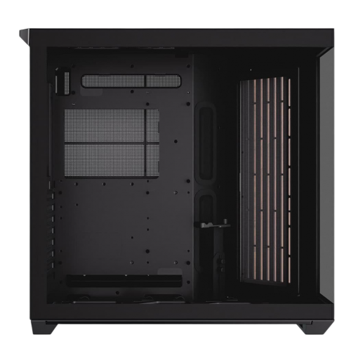 Корпус APNX V1-W Tempered Glass без БЖ (APCM-VI01103.11) Black/Wood купити з перевіркою сумісності: огляд, характеристики, ціна у Києві, Львові, Вінниці, Хмельницькому, Івано-Франківську, Україні | інтернет-магазин TELEMART.UA фото