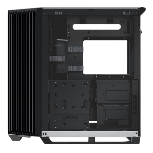 Купить Корпус APNX V1 Tempered Glass без БП (APCM-VI01003.M1) Black/White с проверкой совместимости: обзор, характеристики, цена в Киеве, Днепре, Одессе, Харькове, Украине | интернет-магазин TELEMART.UA фото