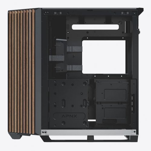 Купить Корпус APNX V1 Tempered Glass без БП (V1-W-BW-V1) Black/White/Wood с проверкой совместимости: обзор, характеристики, цена в Киеве, Днепре, Одессе, Харькове, Украине | интернет-магазин TELEMART.UA фото