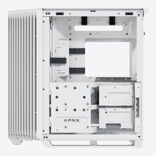 Купить Корпус APNX V1 Tempered Glass без БП (V1-WT-V1) White с проверкой совместимости: обзор, характеристики, цена в Киеве, Днепре, Одессе, Харькове, Украине | интернет-магазин TELEMART.UA фото