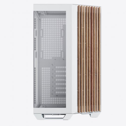 Корпус APNX V1 Tempered Glass без БЖ (V1-W-WT-V1) White/Wood купити з перевіркою сумісності: огляд, характеристики, ціна у Києві, Львові, Вінниці, Хмельницькому, Івано-Франківську, Україні | інтернет-магазин TELEMART.UA фото