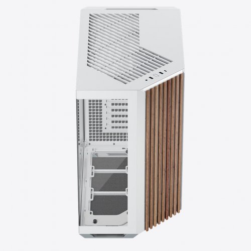 Корпус APNX V1 Tempered Glass без БЖ (V1-W-WT-V1) White/Wood купити з перевіркою сумісності: огляд, характеристики, ціна у Києві, Львові, Вінниці, Хмельницькому, Івано-Франківську, Україні | інтернет-магазин TELEMART.UA фото