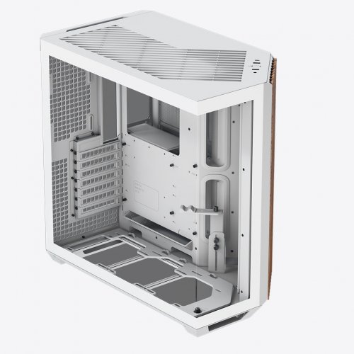 Корпус APNX V1 Tempered Glass без БЖ (V1-W-WT-V1) White/Wood купити з перевіркою сумісності: огляд, характеристики, ціна у Києві, Львові, Вінниці, Хмельницькому, Івано-Франківську, Україні | інтернет-магазин TELEMART.UA фото