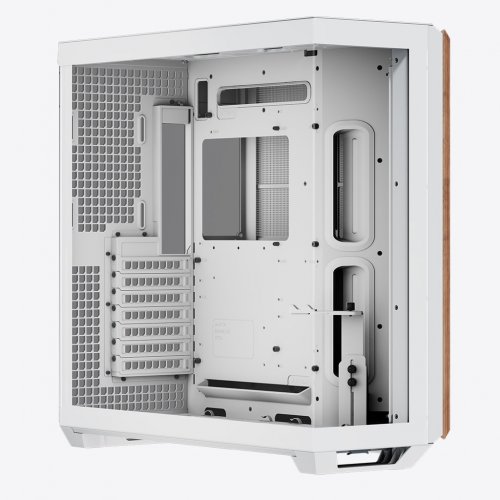 Корпус APNX V1 Tempered Glass без БЖ (V1-W-WT-V1) White/Wood купити з перевіркою сумісності: огляд, характеристики, ціна у Києві, Львові, Вінниці, Хмельницькому, Івано-Франківську, Україні | інтернет-магазин TELEMART.UA фото