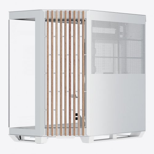 Корпус APNX V1 Tempered Glass без БЖ (V1-W-WT-V1) White/Wood купити з перевіркою сумісності: огляд, характеристики, ціна у Києві, Львові, Вінниці, Хмельницькому, Івано-Франківську, Україні | інтернет-магазин TELEMART.UA фото