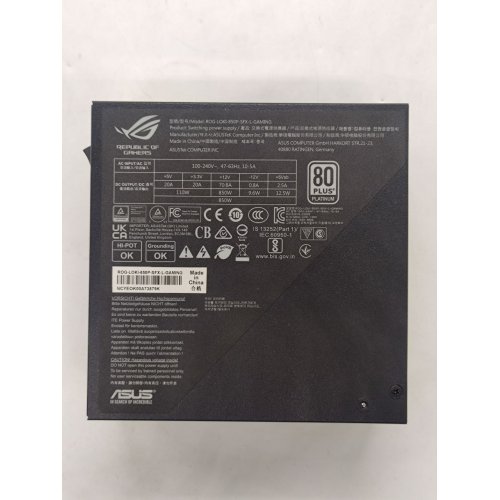 Блок живлення Asus ROG Loki SFX-L 850W Platinum (90YE00N3-B0NA00) Black (Відновлено продавцем, 761714) купити з перевіркою сумісності: огляд, характеристики, ціна у Києві, Львові, Вінниці, Хмельницькому, Івано-Франківську, Україні | інтернет-магазин TELEMART.UA фото