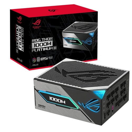 Купить Блок питания Asus ROG Thor 1000W Platinum III (90YE00V3-B0NA00) с проверкой совместимости: обзор, характеристики, цена в Киеве, Днепре, Одессе, Харькове, Украине | интернет-магазин TELEMART.UA фото