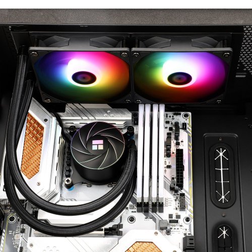 Готова СВО Thermalright Aqua Elite 240 ARGB Black купити з перевіркою сумісності: огляд, характеристики, ціна у Києві, Львові, Вінниці, Хмельницькому, Івано-Франківську, Україні | інтернет-магазин TELEMART.UA фото