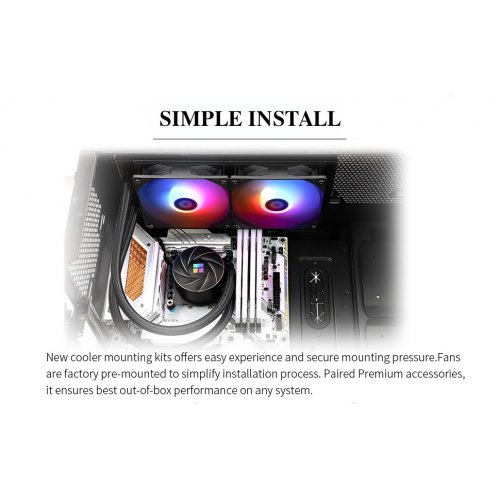 Готова СВО Thermalright Aqua Elite 240 ARGB Black купити з перевіркою сумісності: огляд, характеристики, ціна у Києві, Львові, Вінниці, Хмельницькому, Івано-Франківську, Україні | інтернет-магазин TELEMART.UA фото