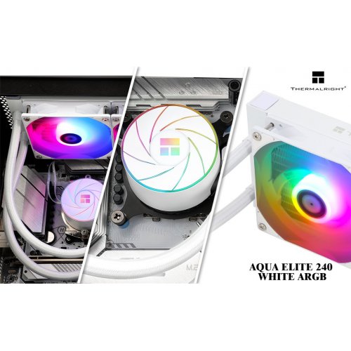 Купить Готовая СВО Thermalright Aqua Elite 240 ARGB White с проверкой совместимости: обзор, характеристики, цена в Киеве, Днепре, Одессе, Харькове, Украине | интернет-магазин TELEMART.UA фото