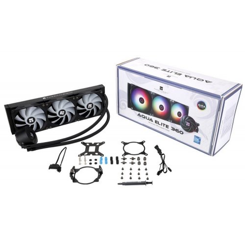 Купить Готовая СВО Thermalright Aqua Elite 360 ARGB Black с проверкой совместимости: обзор, характеристики, цена в Киеве, Днепре, Одессе, Харькове, Украине | интернет-магазин TELEMART.UA фото