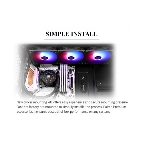 Купить Готовая СВО Thermalright Aqua Elite 360 ARGB Black с проверкой совместимости: обзор, характеристики, цена в Киеве, Днепре, Одессе, Харькове, Украине | интернет-магазин TELEMART.UA фото