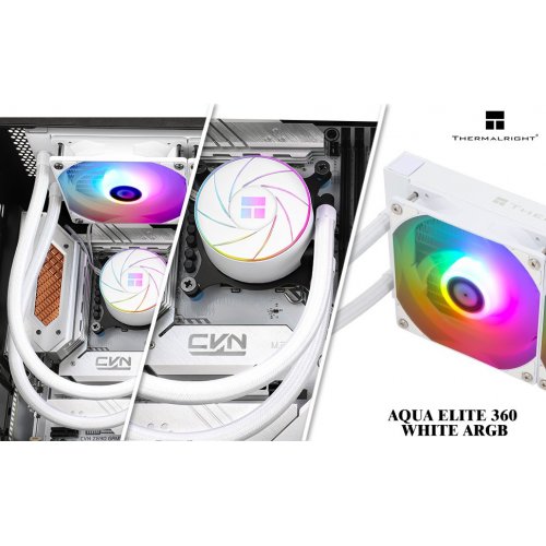 Купить Готовая СВО Thermalright Aqua Elite 360 ARGB White с проверкой совместимости: обзор, характеристики, цена в Киеве, Днепре, Одессе, Харькове, Украине | интернет-магазин TELEMART.UA фото