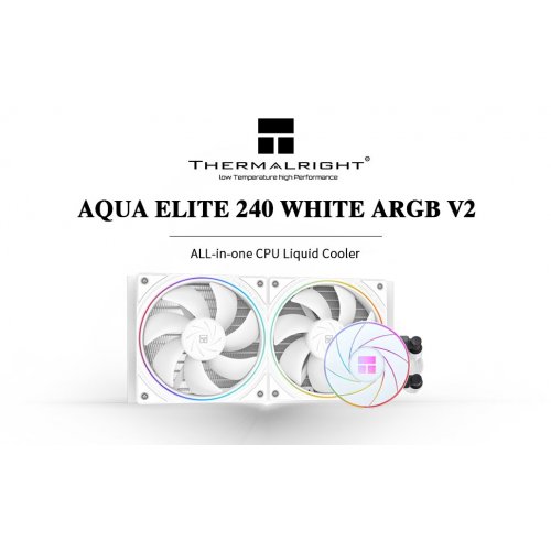 Купить Готовая СВО Thermalright Aqua Elite 240 ARGB V2 White с проверкой совместимости: обзор, характеристики, цена в Киеве, Днепре, Одессе, Харькове, Украине | интернет-магазин TELEMART.UA фото