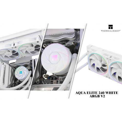 Купить Готовая СВО Thermalright Aqua Elite 240 ARGB V2 White с проверкой совместимости: обзор, характеристики, цена в Киеве, Днепре, Одессе, Харькове, Украине | интернет-магазин TELEMART.UA фото