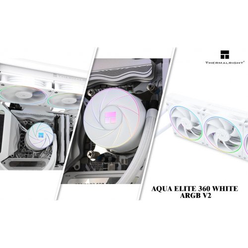 Купить Готовая СВО Thermalright Aqua Elite 360 ARGB V2 White с проверкой совместимости: обзор, характеристики, цена в Киеве, Днепре, Одессе, Харькове, Украине | интернет-магазин TELEMART.UA фото