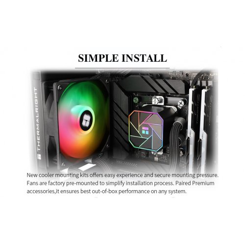 Купить Готовая СВО Thermalright Aqua Elite 120 ARGB V3 Black с проверкой совместимости: обзор, характеристики, цена в Киеве, Днепре, Одессе, Харькове, Украине | интернет-магазин TELEMART.UA фото