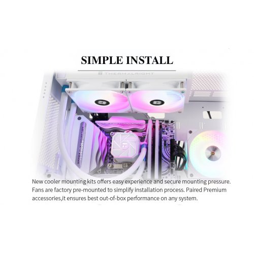 Готова СВО Thermalright Aqua Elite 240 ARGB V3 White купити з перевіркою сумісності: огляд, характеристики, ціна у Києві, Львові, Вінниці, Хмельницькому, Івано-Франківську, Україні | інтернет-магазин TELEMART.UA фото