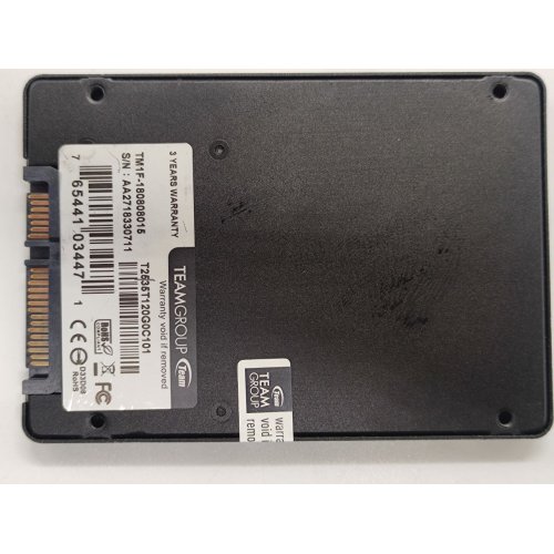Ssd-диск Team L5 Lite TLC 120GB 2.5'' (T2535T120G0C101) (Відновлено продавцем, 761823) купити з перевіркою сумісності: огляд, характеристики, ціна у Києві, Львові, Вінниці, Хмельницькому, Івано-Франківську, Україні | інтернет-магазин TELEMART.UA фото