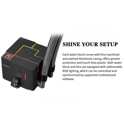Готова СВО Thermalright Core Matrix 240 Black купити з перевіркою сумісності: огляд, характеристики, ціна у Києві, Львові, Вінниці, Хмельницькому, Івано-Франківську, Україні | інтернет-магазин TELEMART.UA фото
