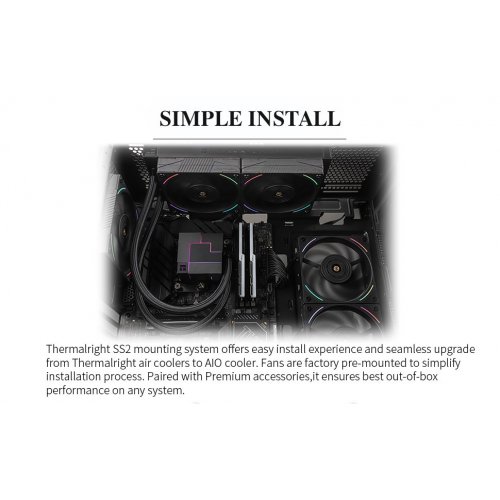 Готова СВО Thermalright Core Matrix 240 Black купити з перевіркою сумісності: огляд, характеристики, ціна у Києві, Львові, Вінниці, Хмельницькому, Івано-Франківську, Україні | інтернет-магазин TELEMART.UA фото