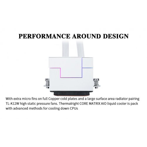 Купить Готовая СВО Thermalright Core Matrix 240 White с проверкой совместимости: обзор, характеристики, цена в Киеве, Днепре, Одессе, Харькове, Украине | интернет-магазин TELEMART.UA фото