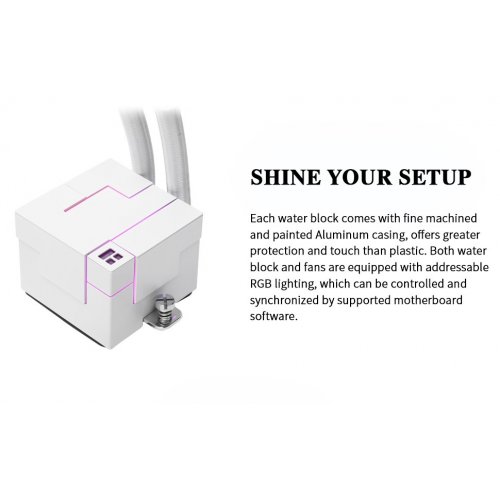Купить Готовая СВО Thermalright Core Matrix 240 White с проверкой совместимости: обзор, характеристики, цена в Киеве, Днепре, Одессе, Харькове, Украине | интернет-магазин TELEMART.UA фото